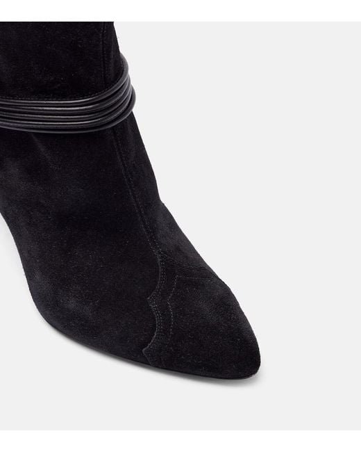 Isabel Marant Black Dytho Suede Ankle Boots