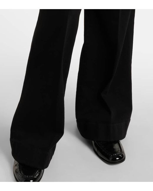 Jeans Anchos Modern Dojo De Tiro Alto 7 For All Mankind de color Black