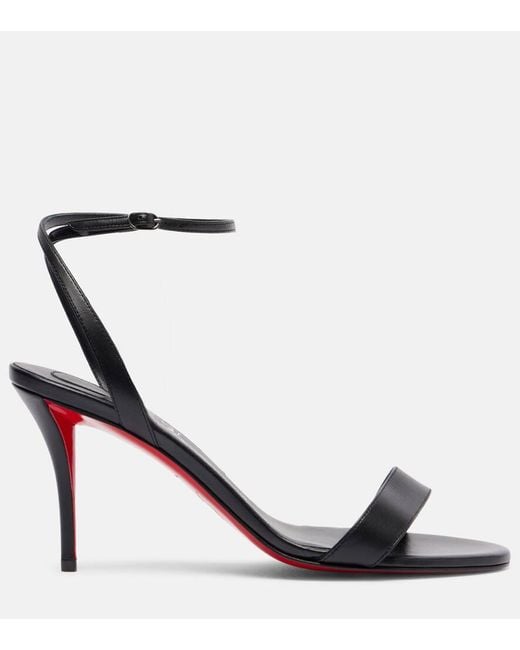 Christian Louboutin Black Miss Z Sandal 80 Leather Sandals