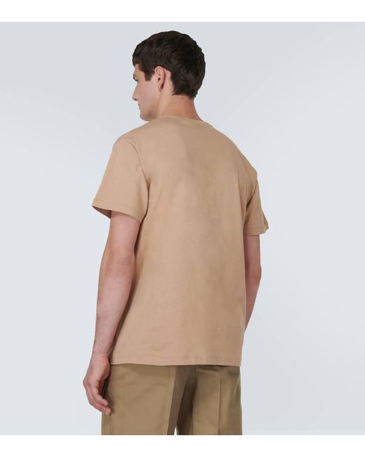 Gucci T-Shirt Aus Baumwolljersey Mit Print in Natural für Herren