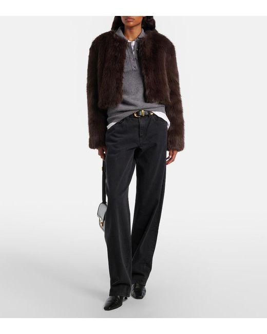 Staud Black Casimira Cropped Jacket