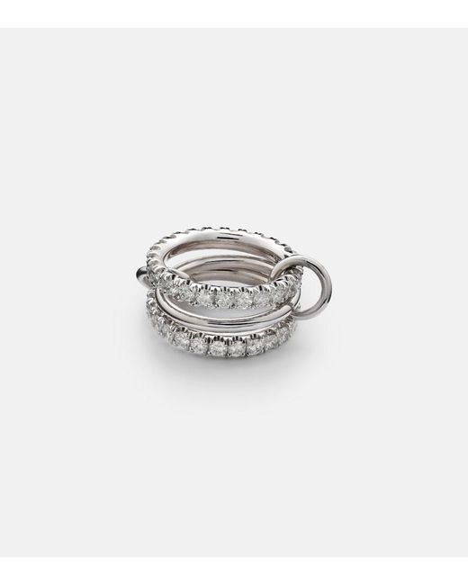 Anillo Juno de oro de 18 ct con diamantes Spinelli Kilcollin de color Metallic