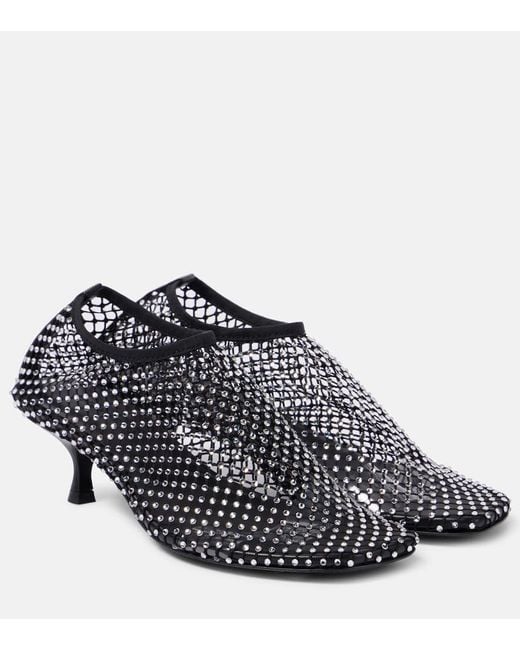 Pumps Minette A Rete Con Cristalli di Christopher Esber in Black