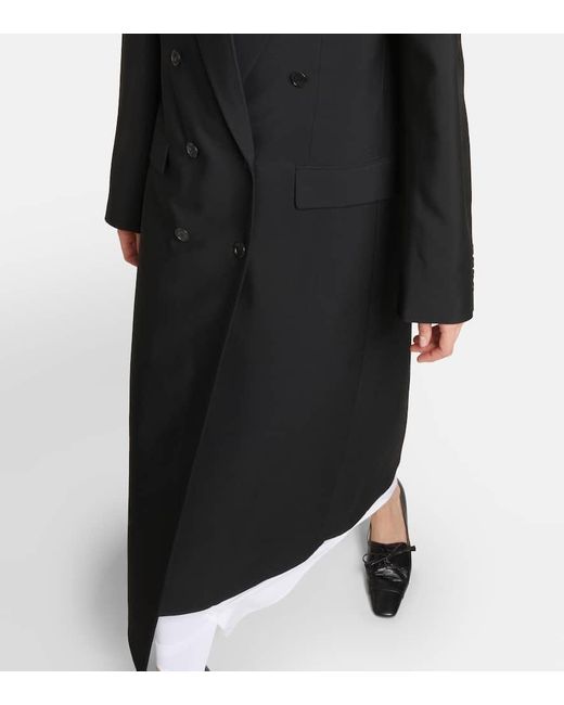Cappotto Dennet in lana vergine di The Row in Black