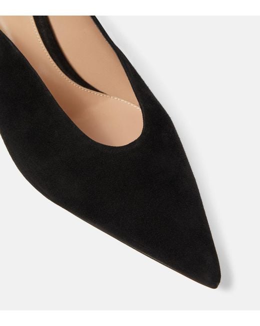 Gianvito Rossi Black Suede Mules