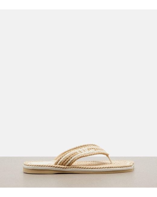 Chloé Natural Sand Thong Sandals