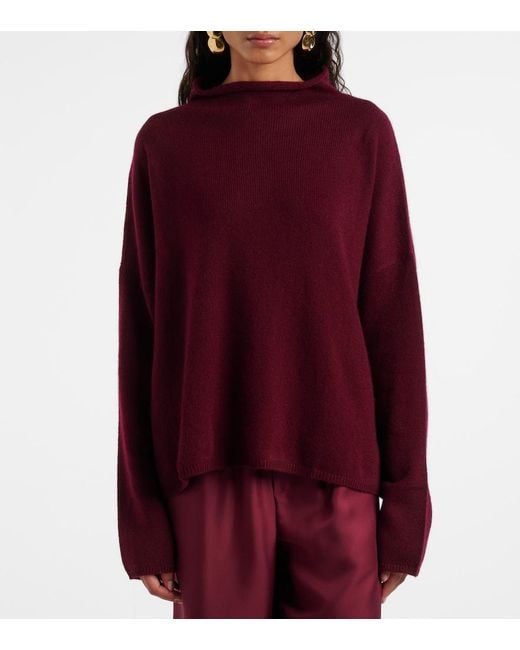 Lisa Yang Red Sandy Cashmere Sweater