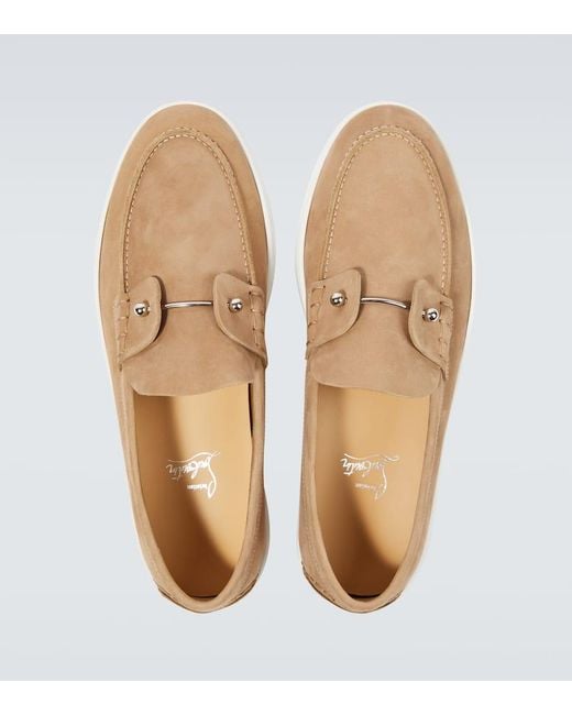 Nauticos Chambeliboat De Piel Christian Louboutin de hombre de color White