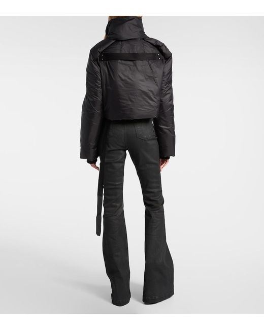Rick Owens Black Convertible Puffer Jacket