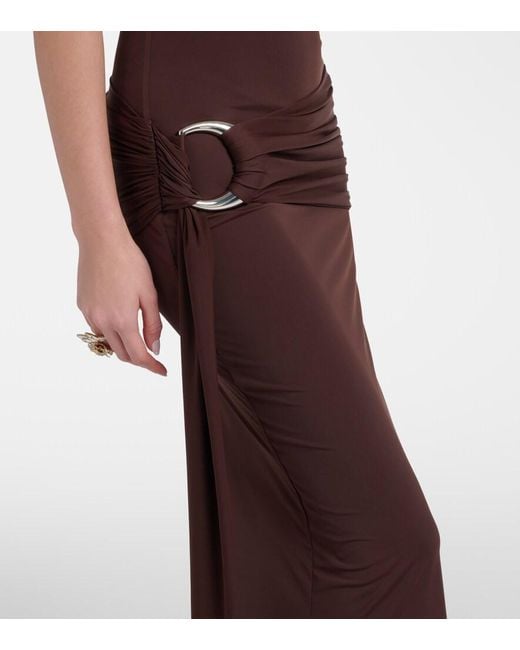 Robe Longue Aidana En Jersey De La Vali en coloris Purple