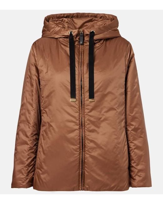 Max Mara Brown Wattierte Jacke The Cube Greenh