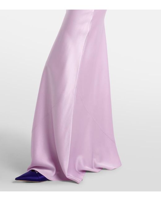 Stella McCartney Pink Envers Satin Slip Dress