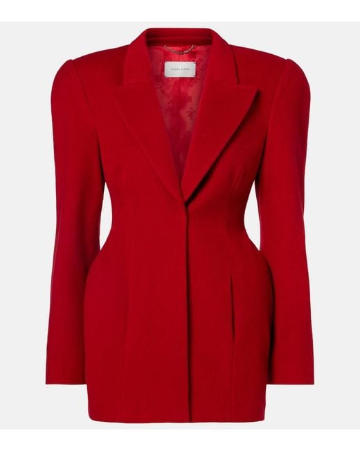 Magda Butrym Red Wool Blazer