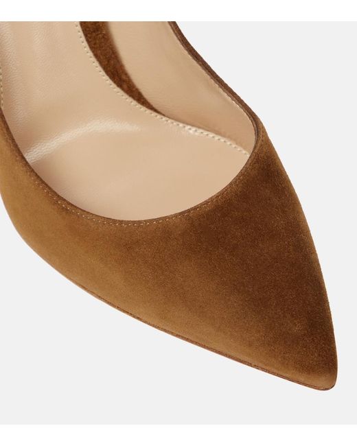 Gianvito Rossi Brown Gianvito 105 Suede Pumps
