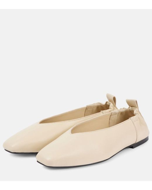 A.Emery Natural Briot Leather Ballet Flats