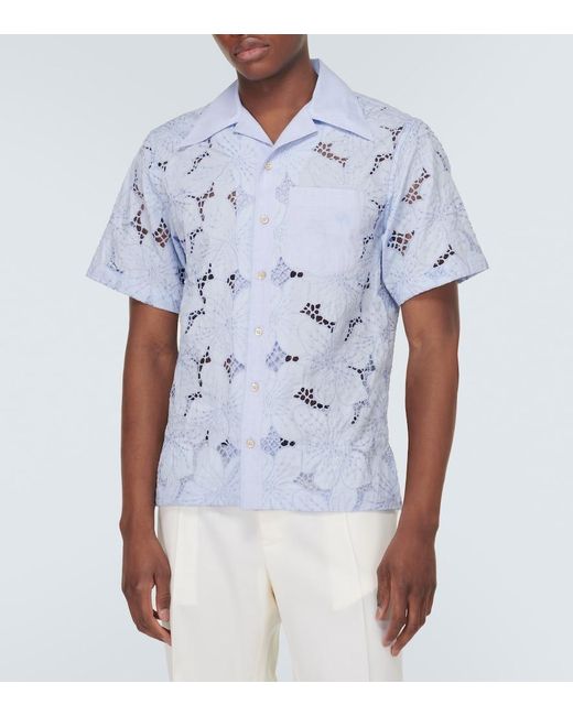 Wales Bonner Blue Highlife Bowling Shirt for men