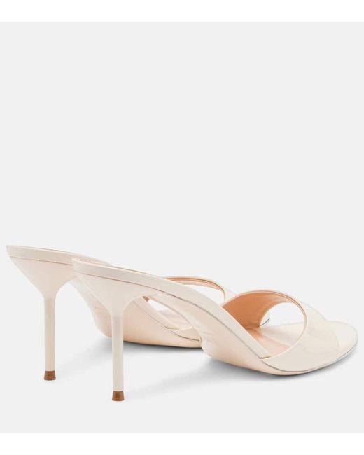 Paris Texas Natural Lidia 70 Patent Leather Mules