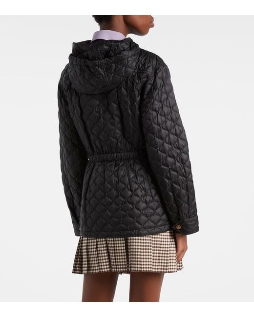 Moncler Black Arum Quilted Down Jacket