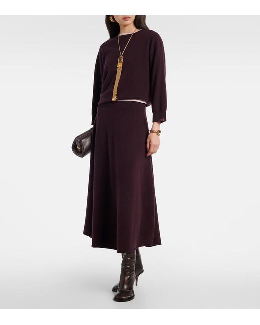 Extreme Cashmere Purple Jewel Cashmere Sweater