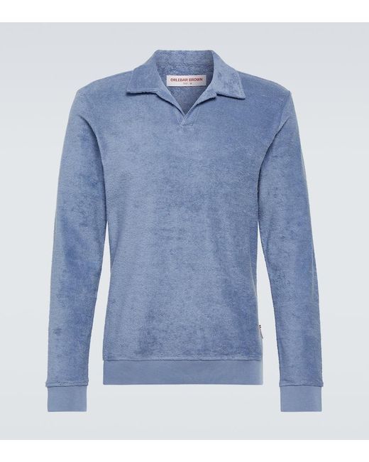 Camisa Santino de algodon Orlebar Brown de hombre de color Blue