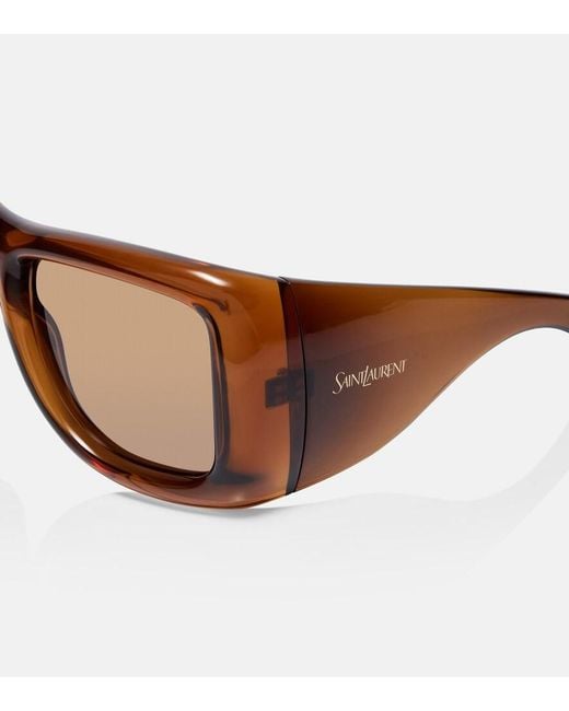 Saint Laurent Brown Sl 902 Howl Oversized Sunglasses