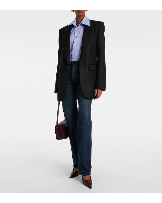 Saint Laurent Black Cashmere Blazer