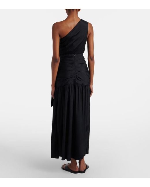 ViX Black Zoe Draped Maxi Skirt