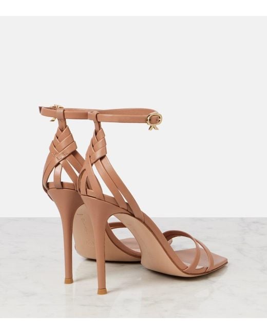 Gianvito Rossi Brown Leather Sandals