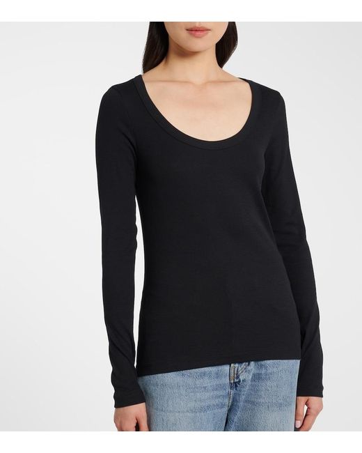 Totême Blue Cotton-Blend T-Shirt