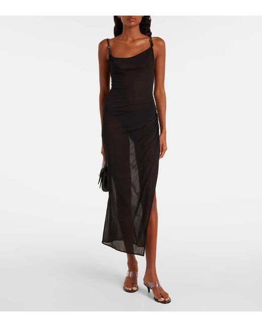 Mugler Black Midikleid