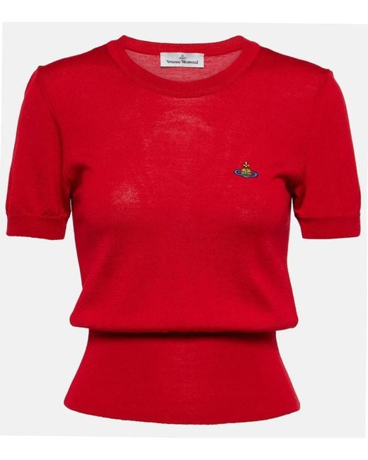 Vivienne Westwood Red Bea Wool Blend Top