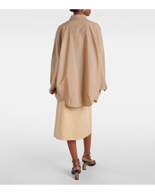 Dries Van Noten Natural Hemd Aus Einem Baumwollgemisch