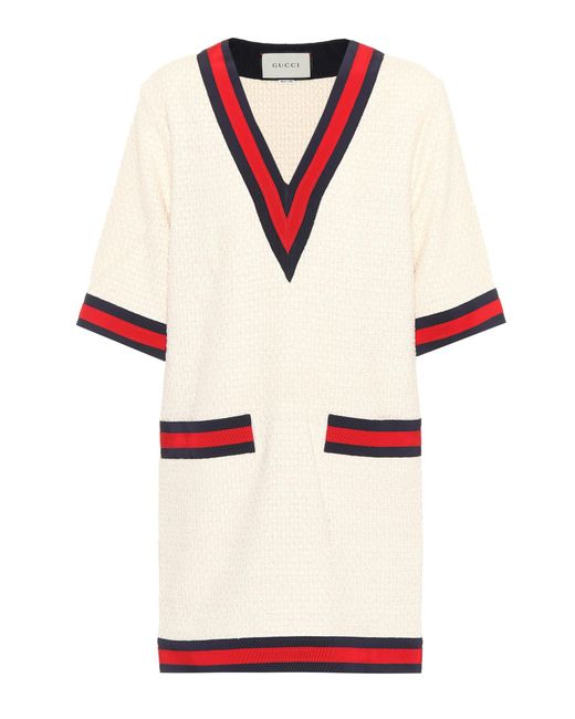 Gucci Multicolor Cotton-blend Sweater Dress