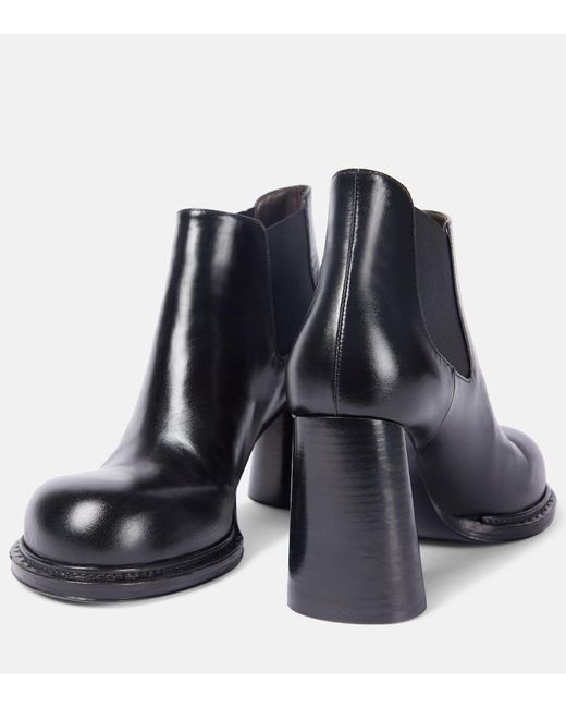 Bottega Veneta Black Chelsea Boots Cliff Aus Leder
