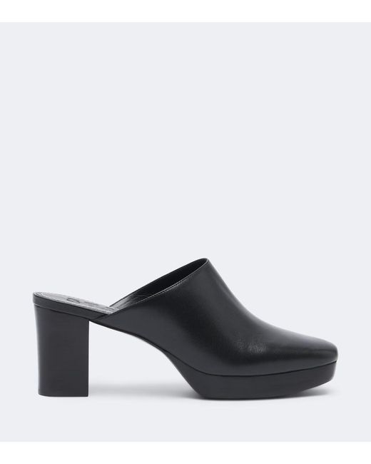 Staud Black Monica Leather Mules