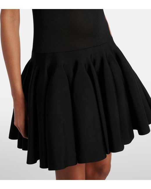 Alaïa Black Knitted Minidress