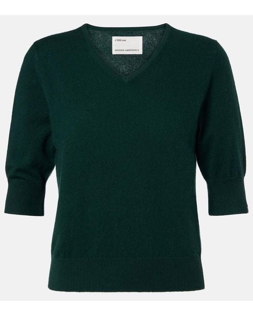 Extreme Cashmere Green N°400 Mel Cashmere Sweater