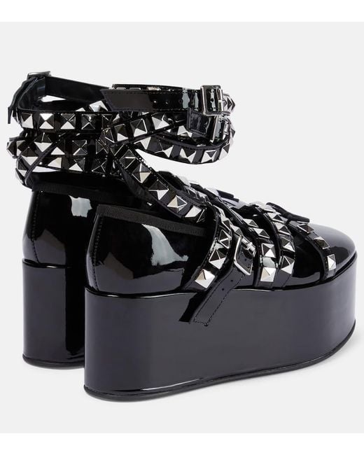 Noir Kei Ninomiya: Black Repetto Edition Platform Ballerina