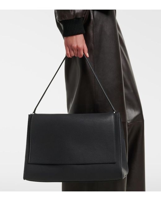 Nour Hammour Black Amal Leather Shoulder Bag