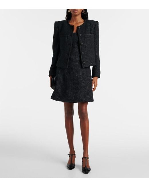 Veronica Beard Black Lars Cotton-Blend Jacket