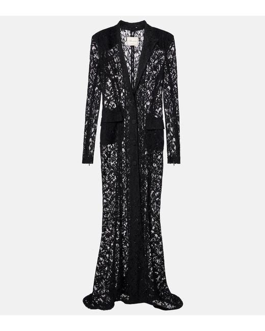 Blumarine Black Maxikleid Aus Spitze