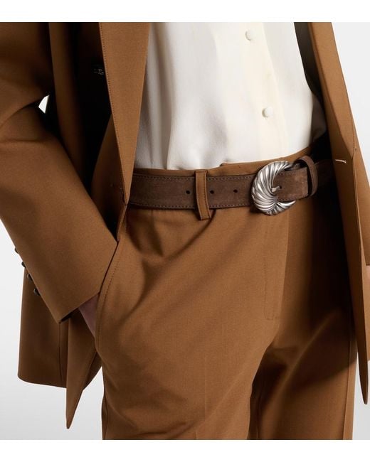 Etro Brown Suede Belt