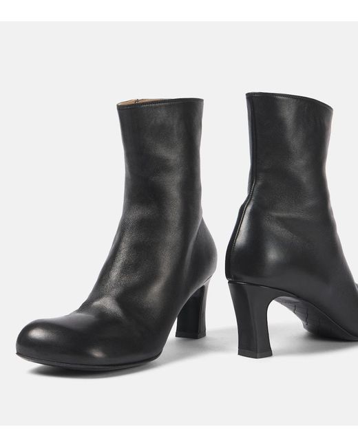 Bottines 65 En Cuir Bottega Veneta en coloris Black