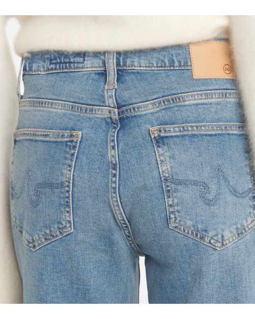 AG Jeans Blue New Baggy Wide-Leg Jeans