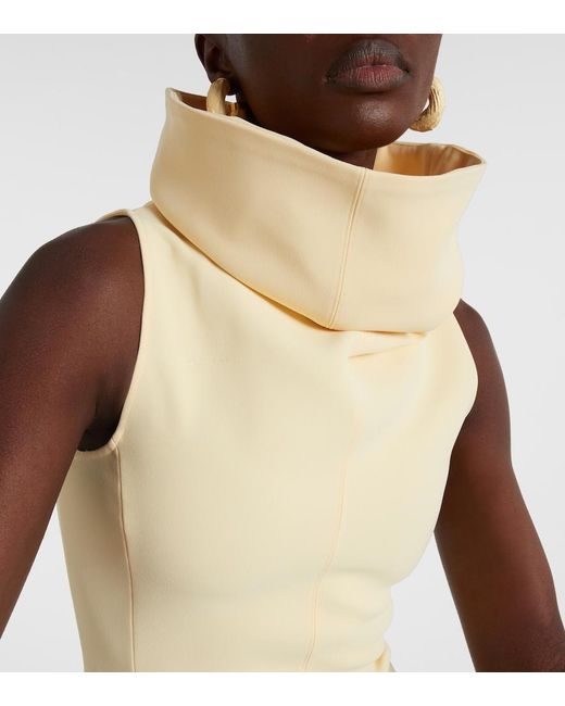 Robe Midi Triangle Jacquemus en coloris Metallic
