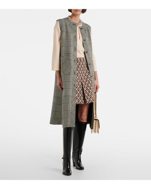 Valentino Natural Embellished Virgin Wool Sweater