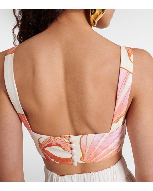 Bralette Seashell de algodon Adriana Degreas de color Pink