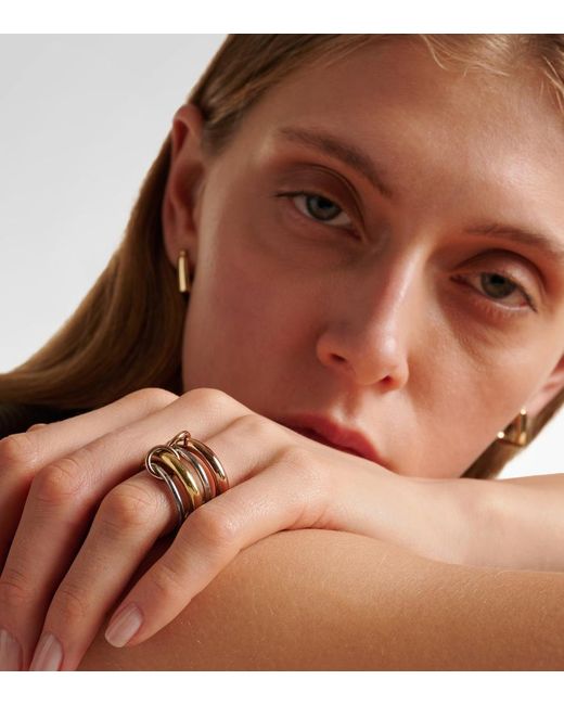 Spinelli Kilcollin Metallic Cici Rose 18Kt And Sterling Linked Rings