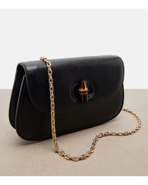 Gucci Black Bamboo 1947 Mini Shoulder Bag