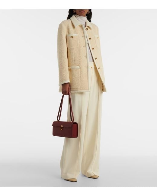 SAVETTE Purple Schultertasche Symmetry 26 Aus Leder